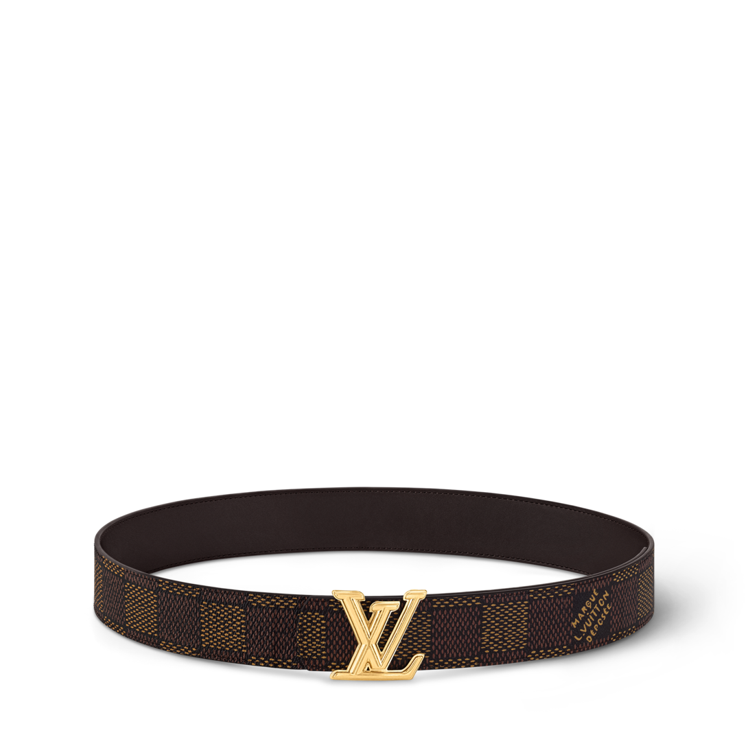 LV Dimension 40mm Reversible Belt Damier Graphite Canvas